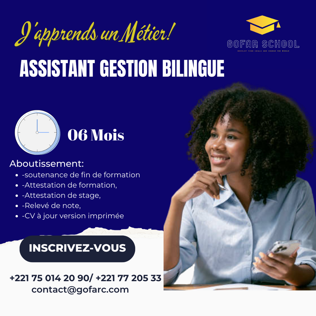 CERTIFICAT ASSISTANTE DE GESTION BILINGUE