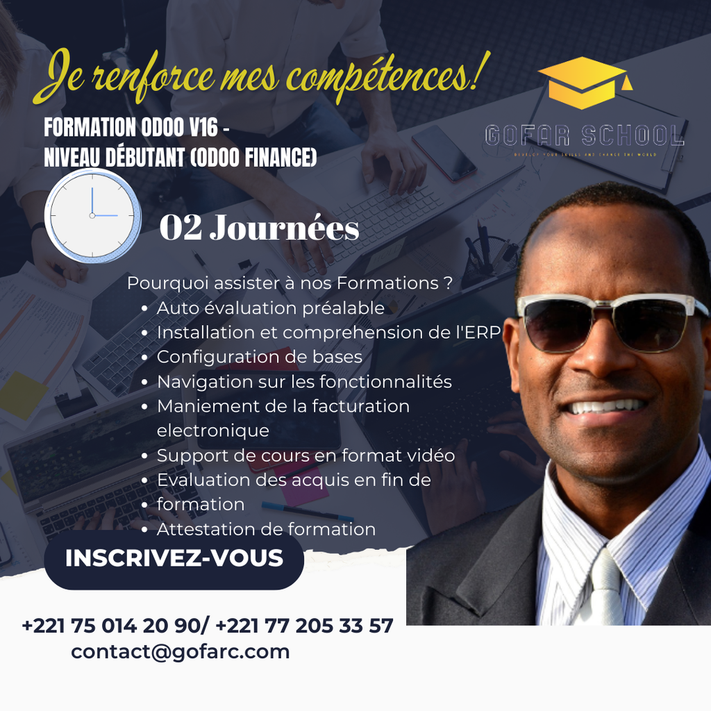 Formation Odoo: Niveau 1 - Finance